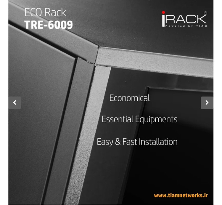 رک دیواری ۹ یونیت عمق ۶۰ تیام نتورک (اکو) eco